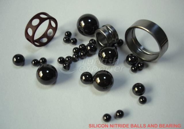 Ceramic ball and hybrid bearing