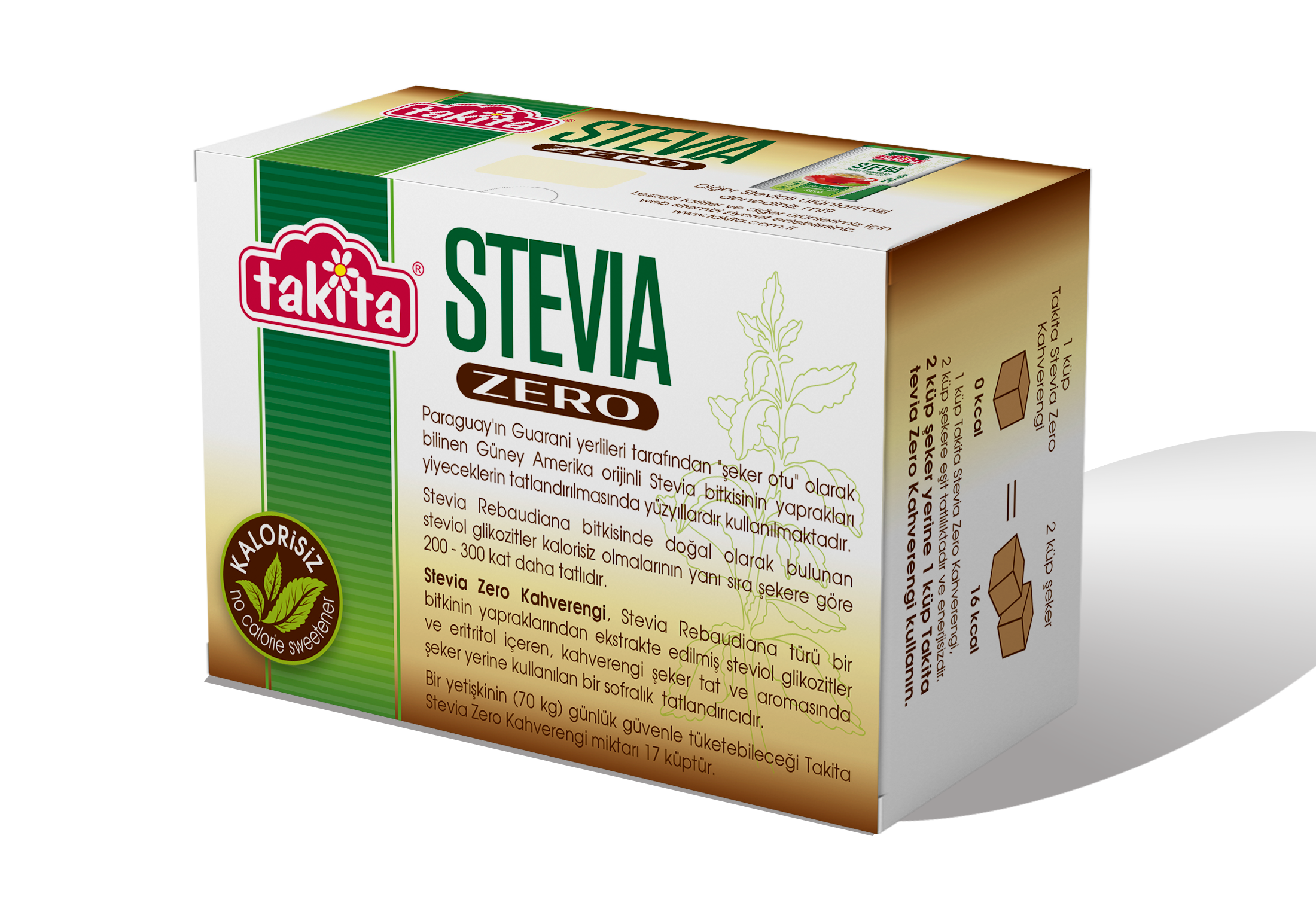 Stevia Zero Kahverengi Küp