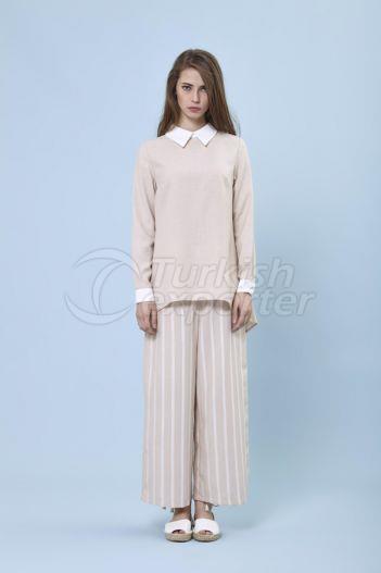 Pantalon évasé 5132 Beige
