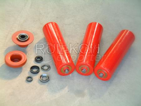 Rollers for belt conveyors