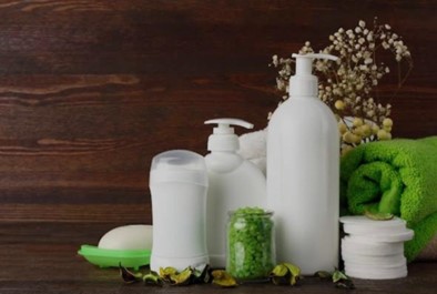 Cosméticos para cuidados corporais e produtos de higiene pessoal