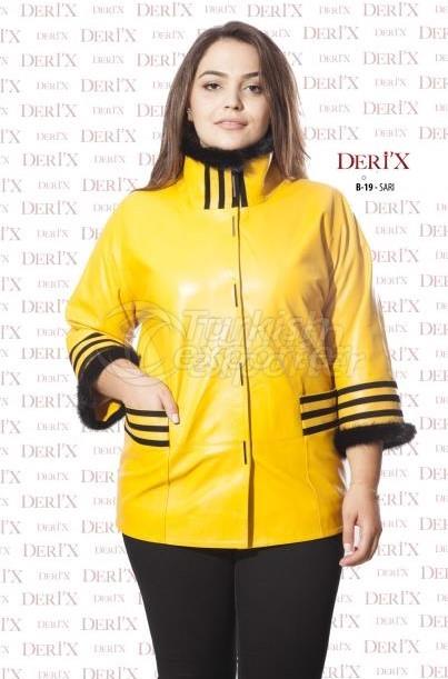 Yellow Leather Jacket B-19