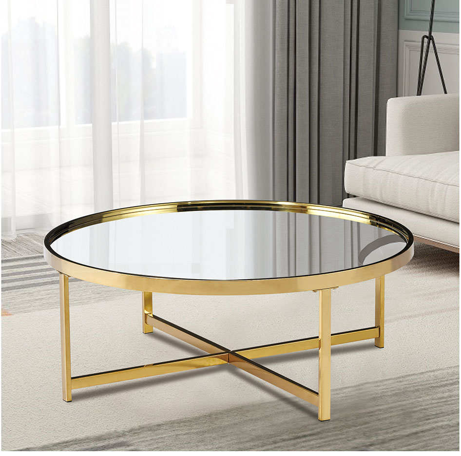 mirror top table