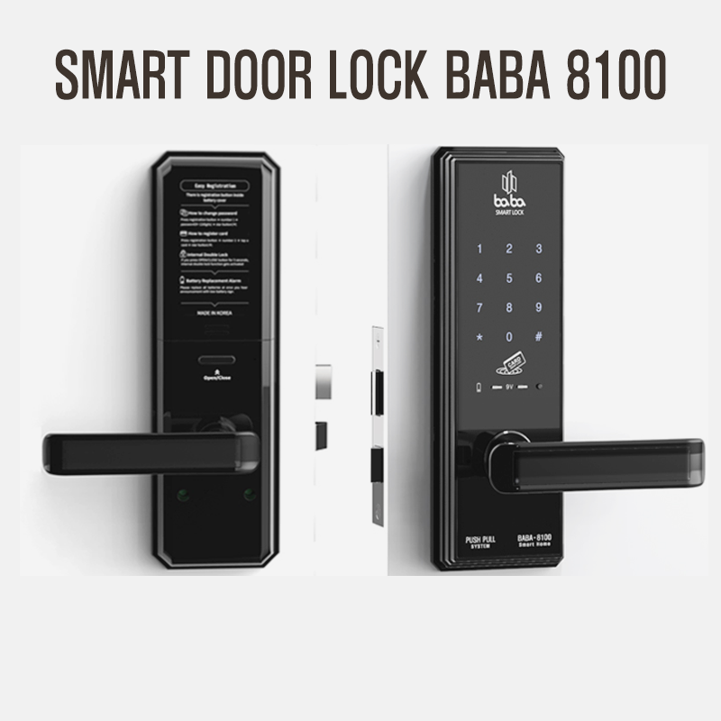 Electronic smart door lock BABA 8100 door lock knob