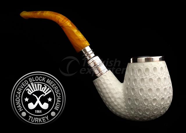 Bent Spigot Meerschaum Pipe