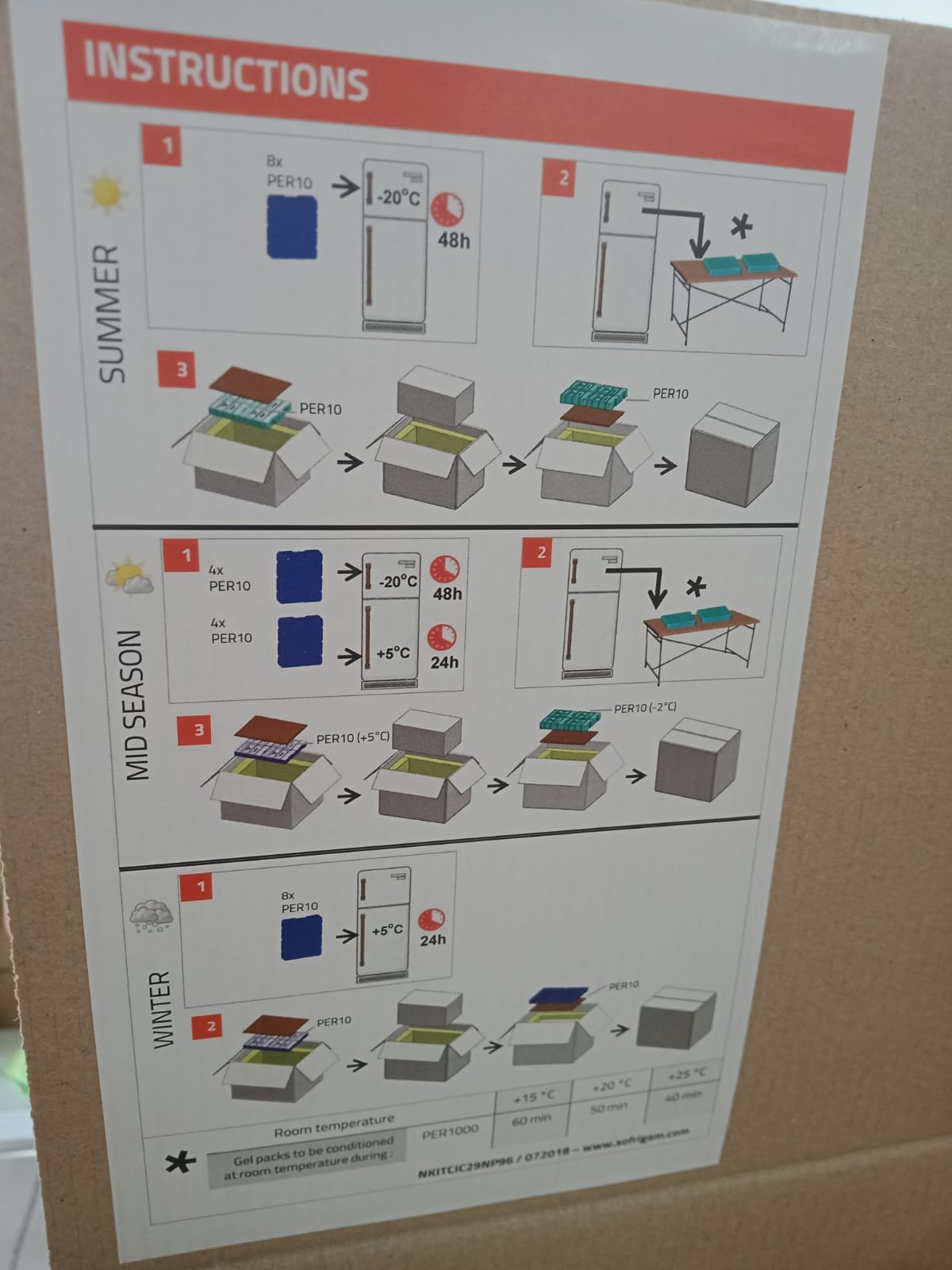 SOFRIGAM- INICIAL PARCEL SHIPPER - 16 L