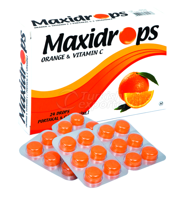 MAXIDROPS ORANGE C VIT LOZENGE