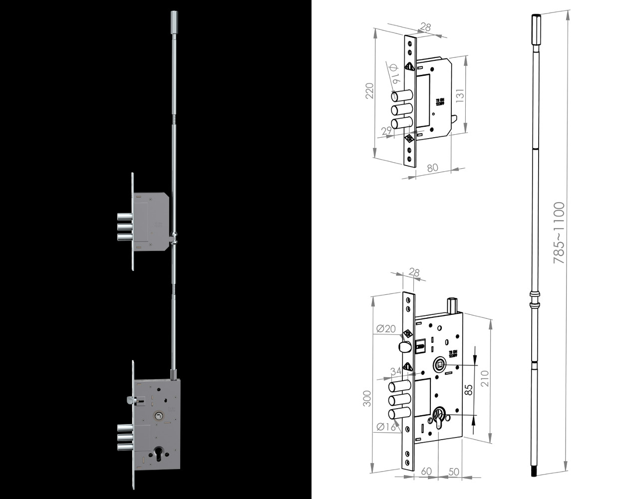 Serrure YM-9000