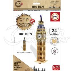 Quebra-cabeça adulto do Big Ben 3D