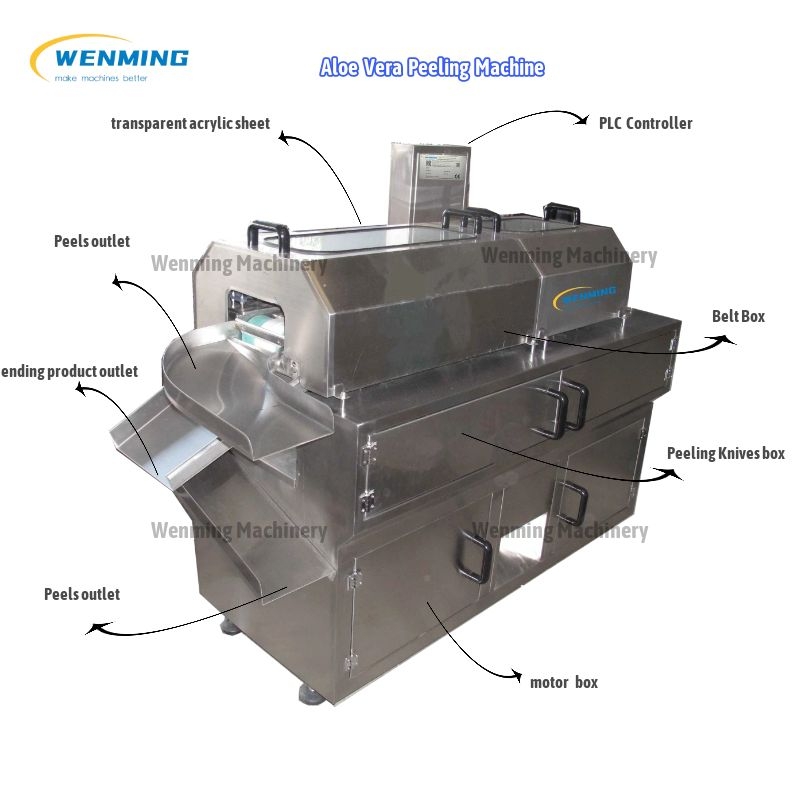 Aloe Vera Peeling Machine Aloe Vera gel Processing machine