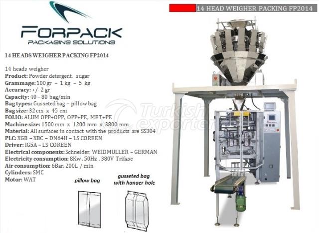 FP2014 VFFS packing machine