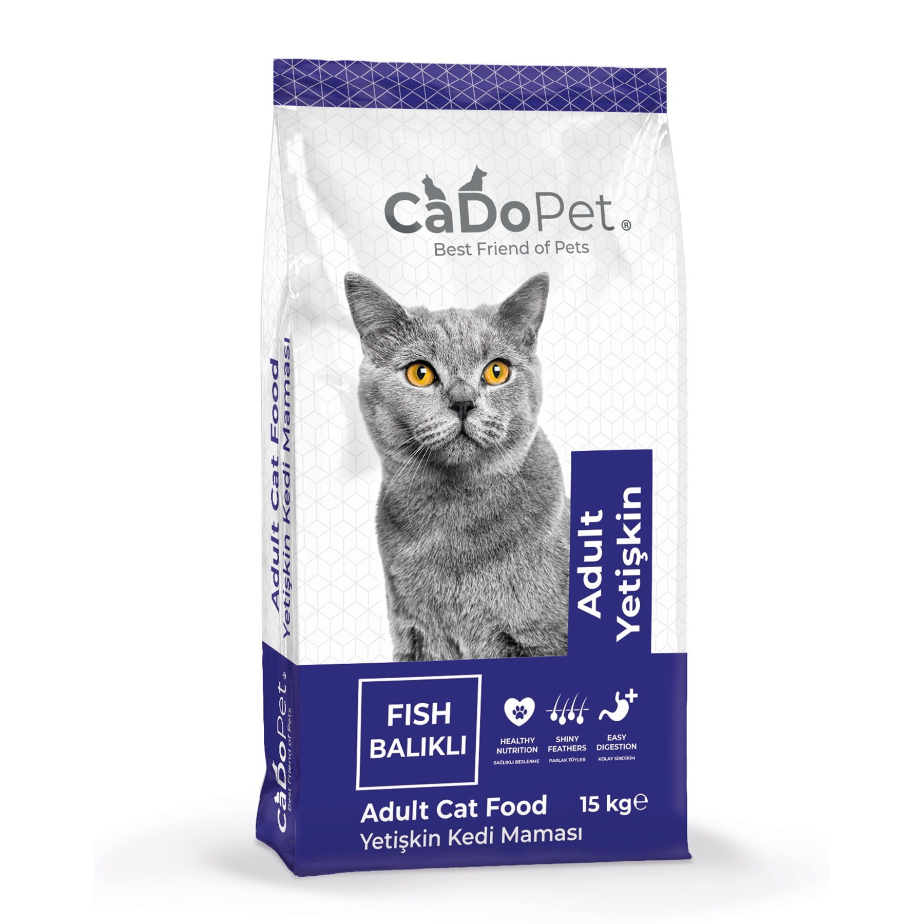 CaDoPet Adult Gato Alimento Pescado 15 Kg