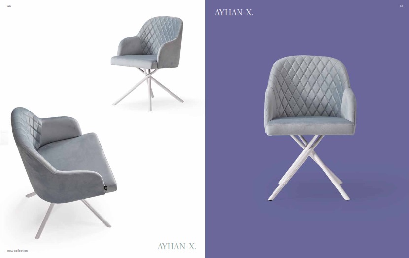 Ayhan Metal Chair with interchangeable Legs