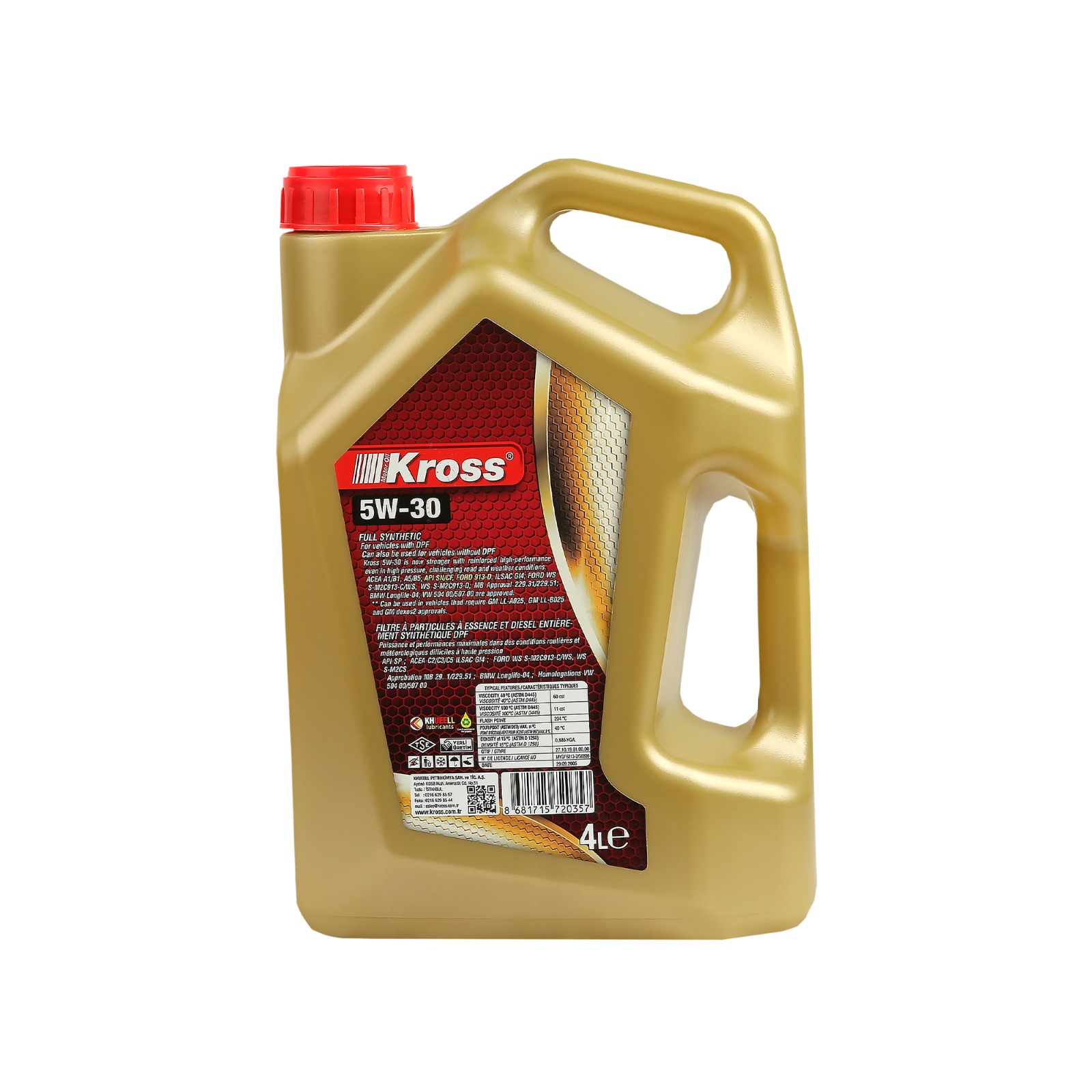 KROSS 5W-30 FULL SYNTHETIC MOTOR OIL