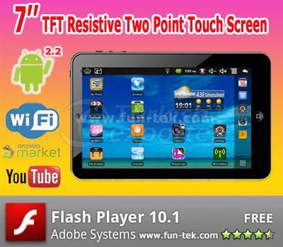 New Best 7 Inch Irobot Tablet PC Mid Android2.2 WM8650 Flash10.1