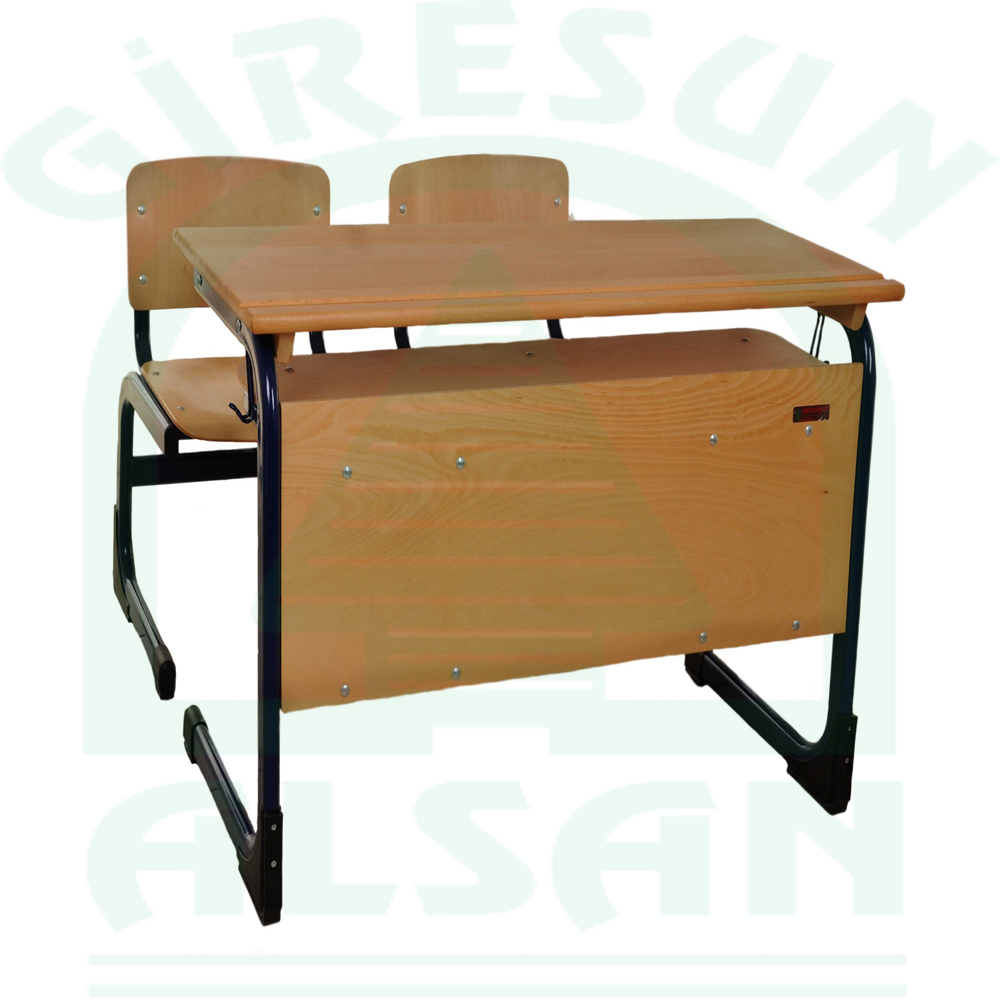 Double New Type Wooden School Desk