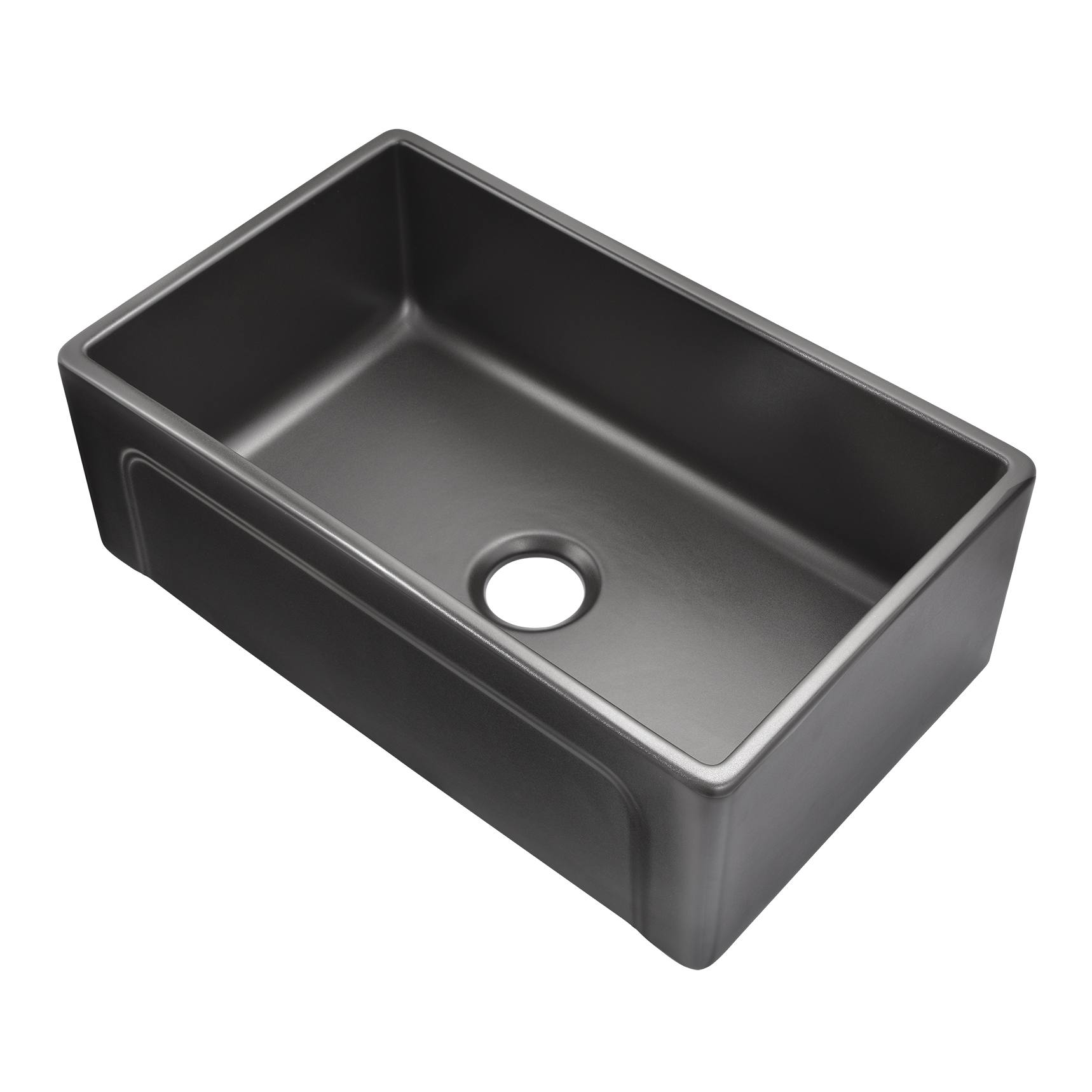 Matt Black Fireclay Farmhouse Kitchen Sink, Kitchen Sink, Big Sink, Fireclay Sink, Modern Sink