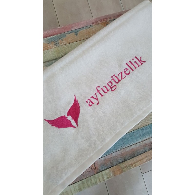 EMBROIDERIED HAIRDRESSER TOWEL