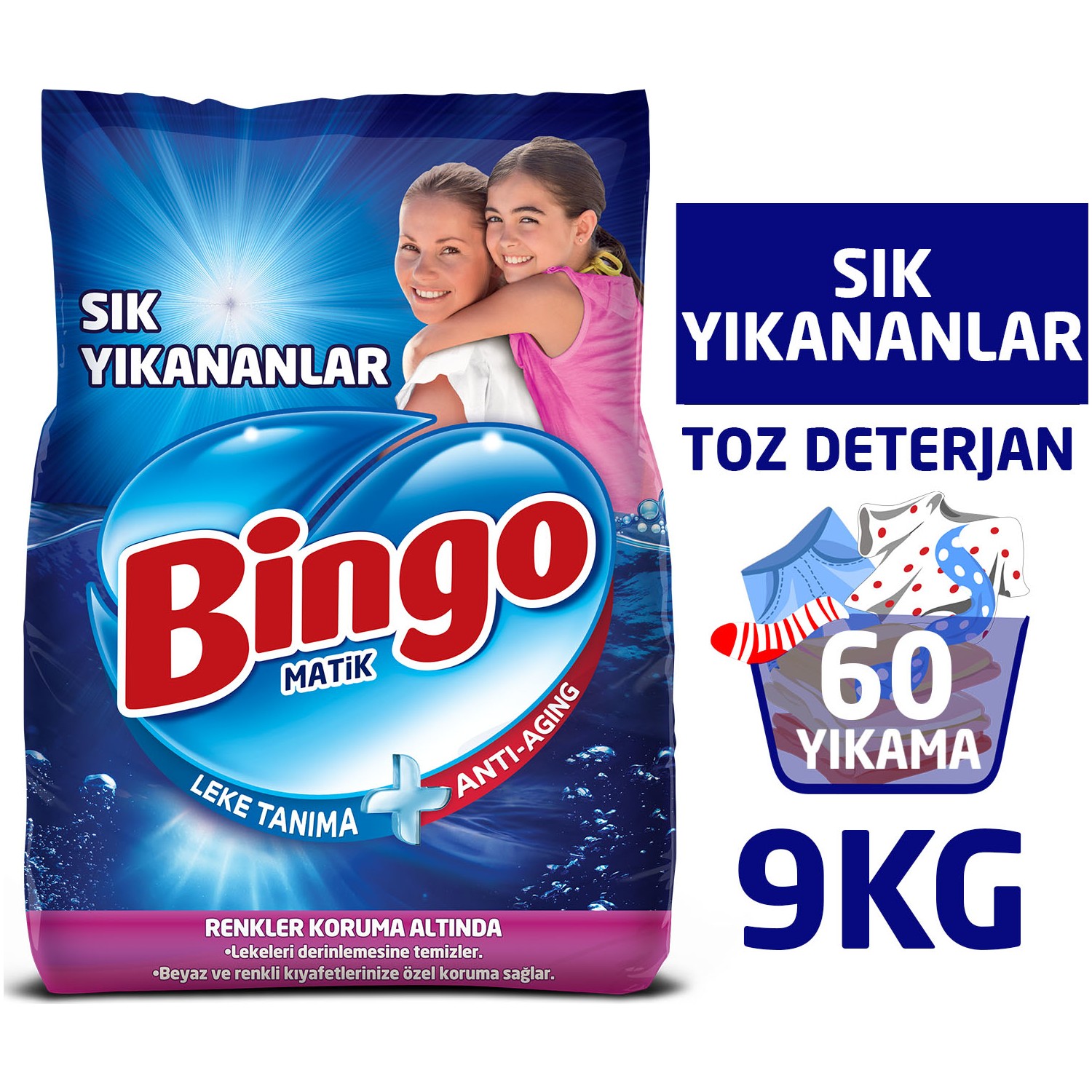 Bingo Matik Detergente em Pó Lavado Frequentemente 10 kg