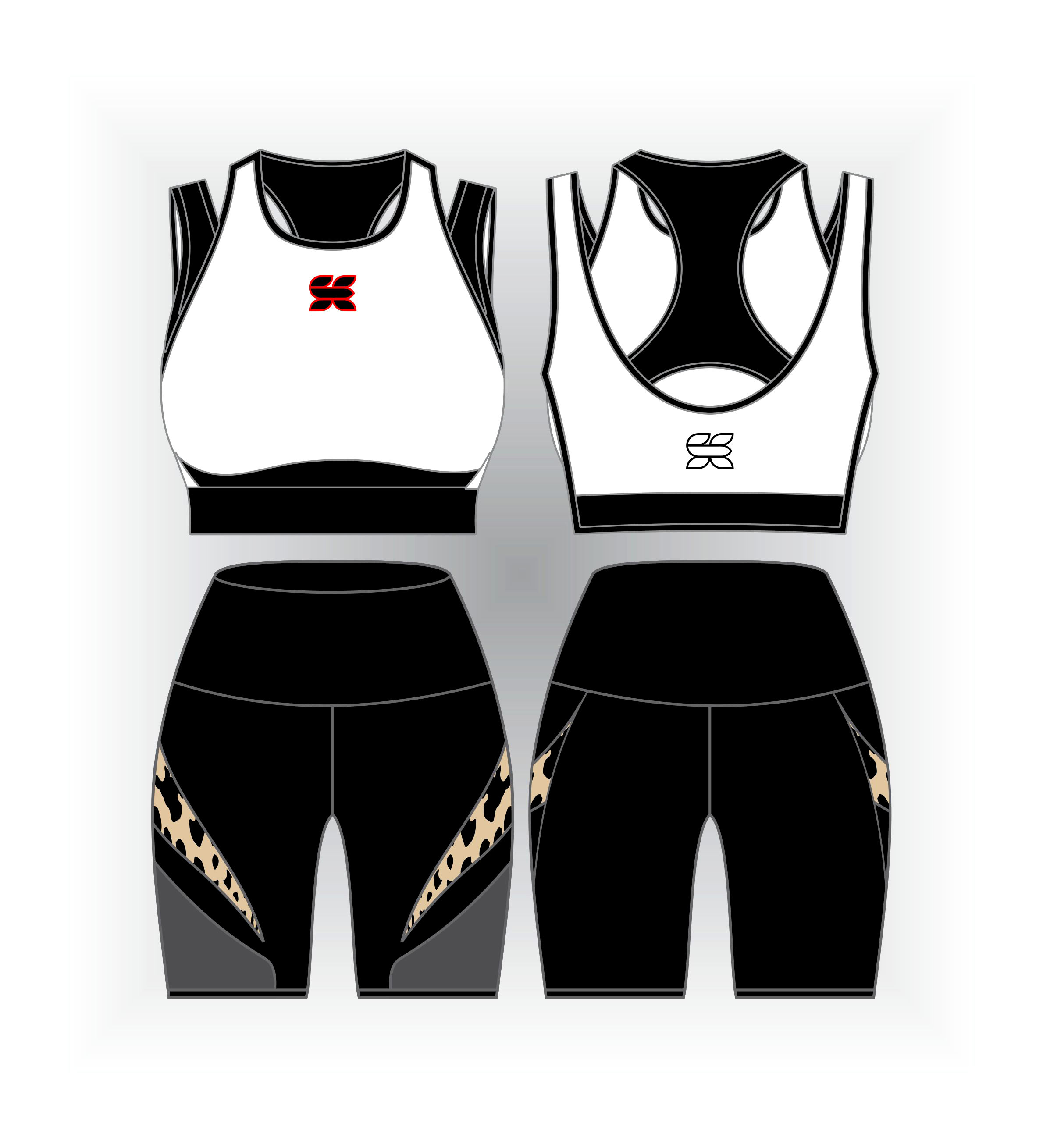 Premium Sports Bra & 5' Shorts Set