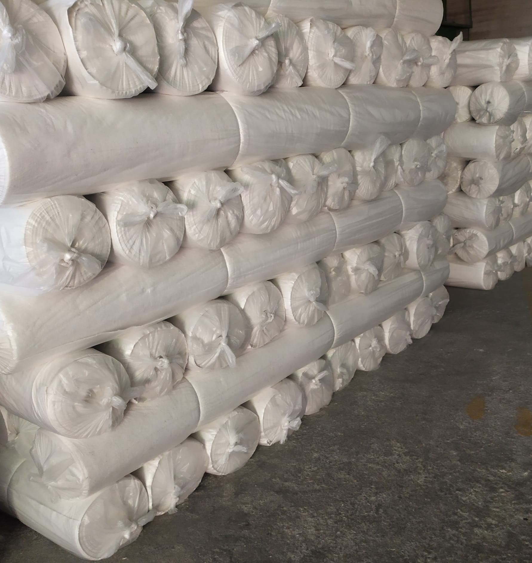 White Geotextile