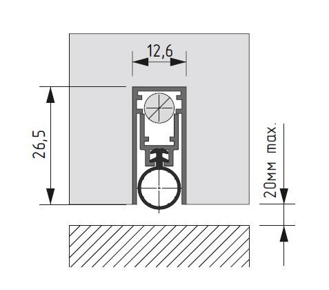 Automatic drop down seal CP 13x27