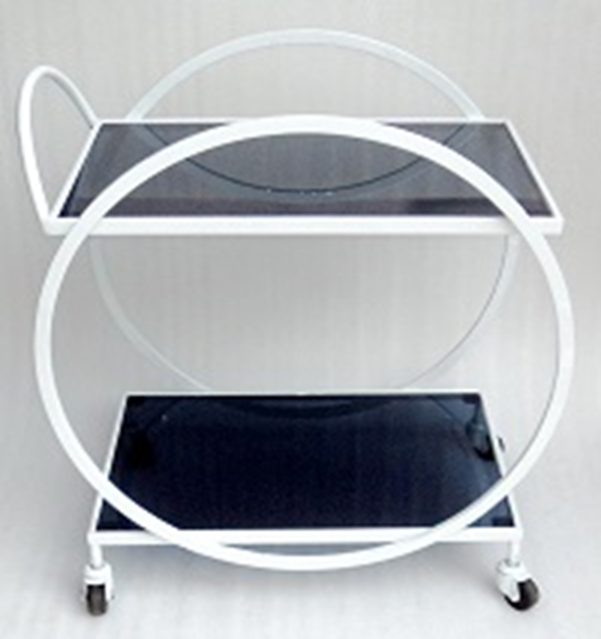 WHITE ROUND PIPE TROLLEY 