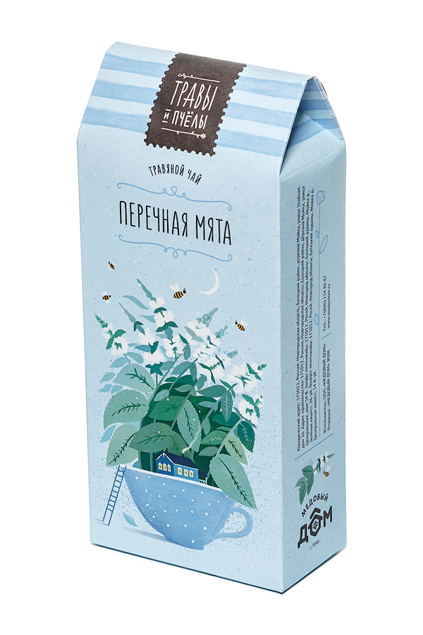 Peppermint herbal mono-tea