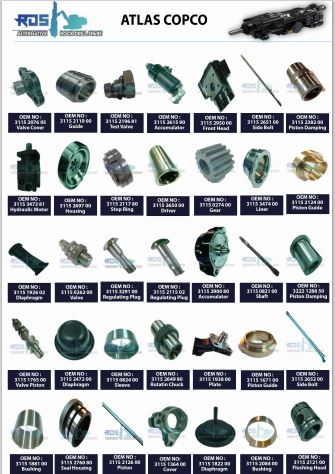 Atlas Copco Rock Drill Spare Parts