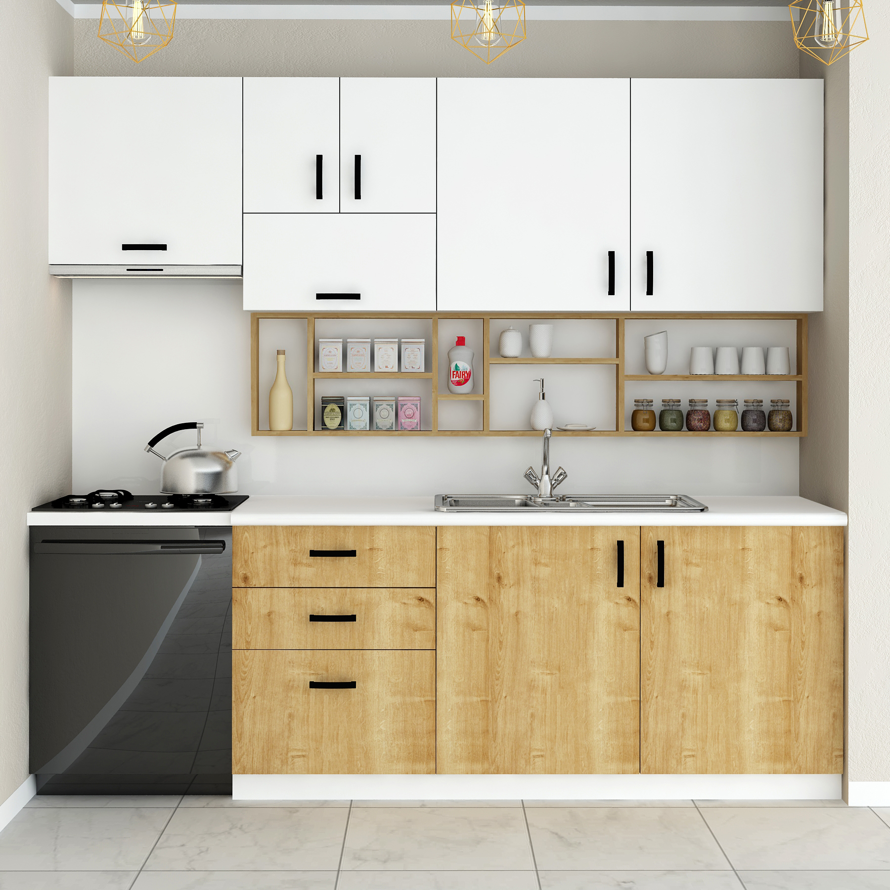 240 CM KITCHEN CABINET