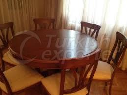 wooden dining table