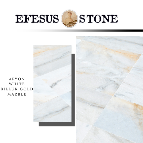 Afyon White Marble - Afyon White Billur Gold