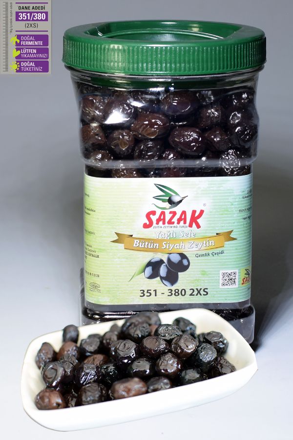Huile d'olive noire Sele Type 2XS 1 kg 351-380