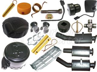 JCB silencers, Step, mirror and arm