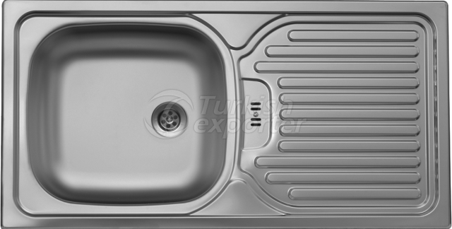 Inset sink 435x860 mm