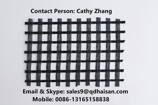 China factory Fiberglass Geogrid