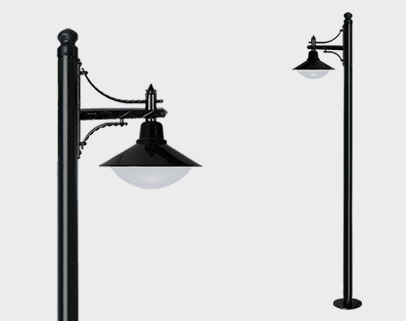 Poste de iluminación de jardín