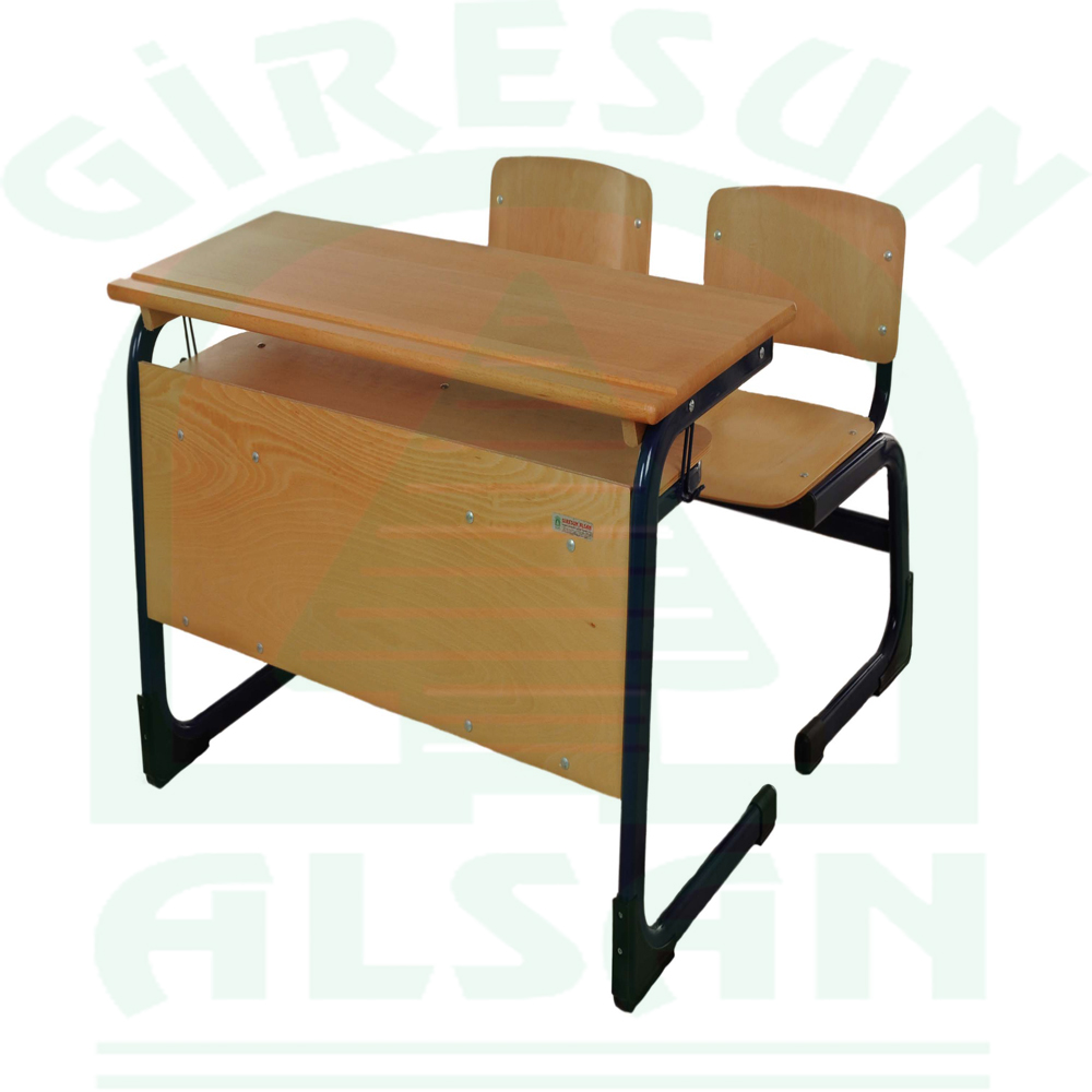 Double New Type Wooden School Desk