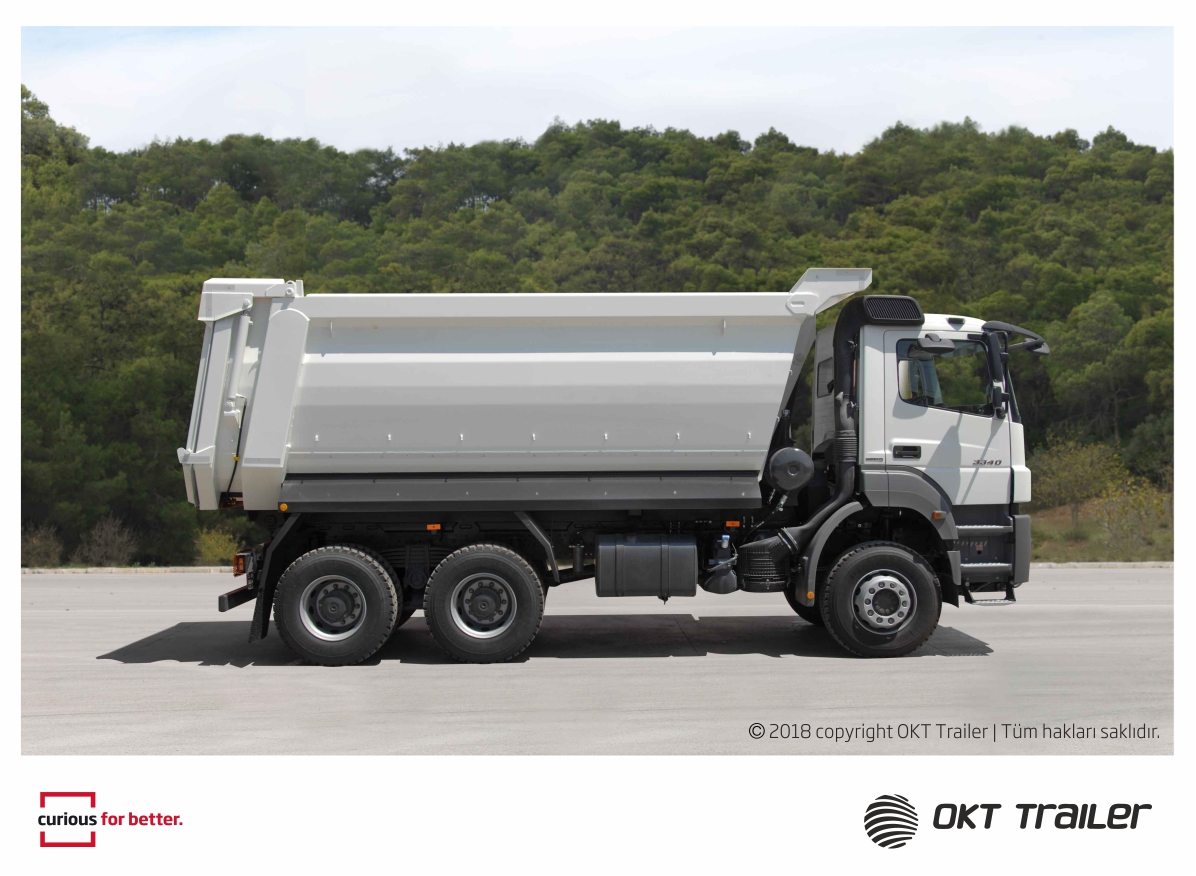 Rounded Rear Tipper Truck Mounted