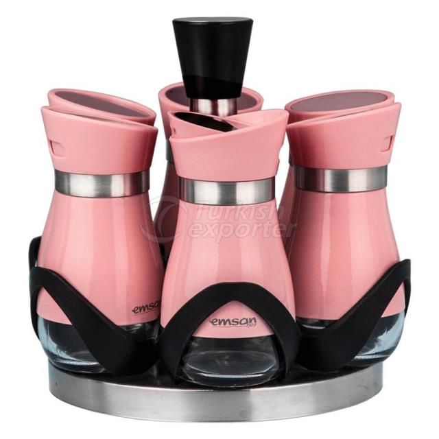 Ems Verna 7 Piece Spice Set Pink