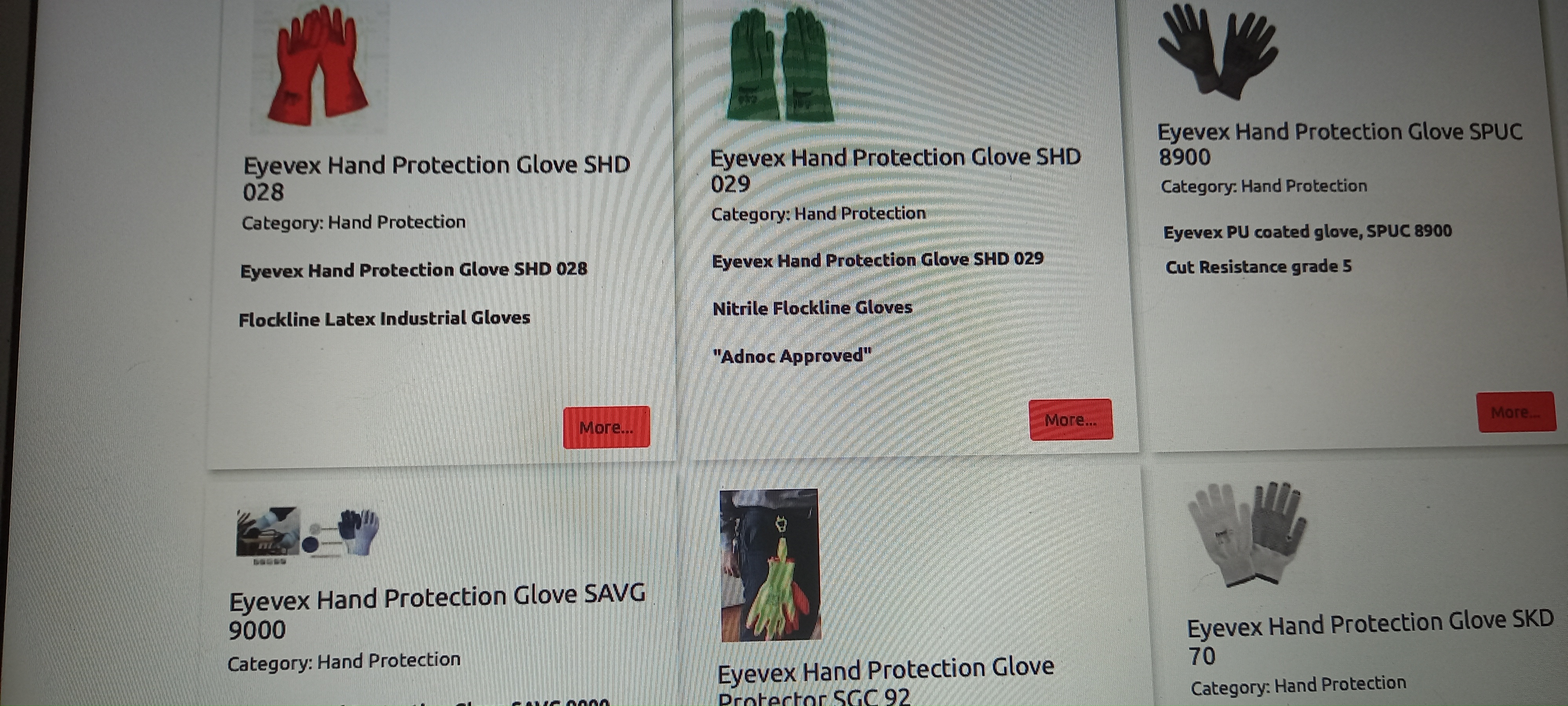 EN approved safety gloves