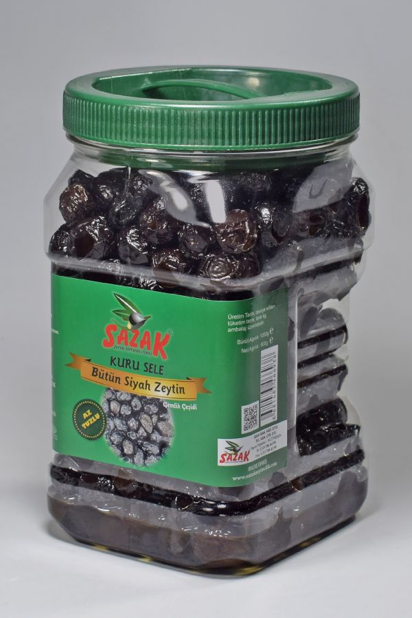 Olives noires à faible teneur en sel, type Sele sec
