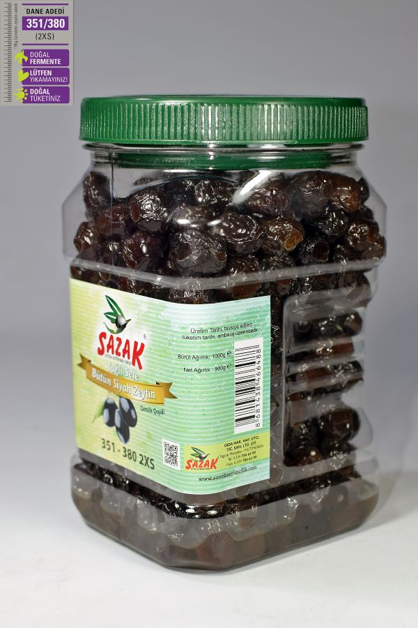 Huile d'olive noire Sele Type 2XS 1 kg 351-380