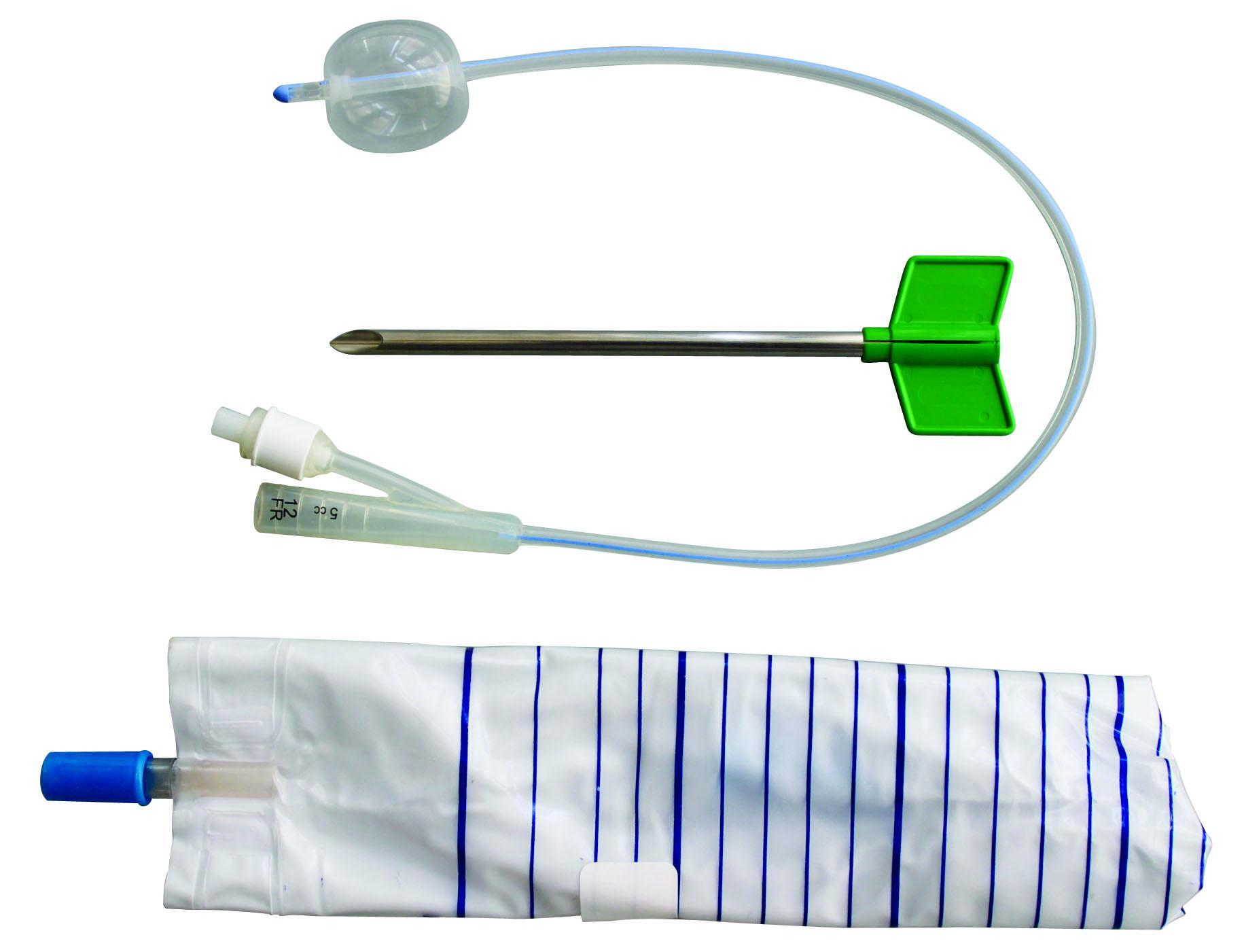 Suprapubic Drainage Kit with Peelaway Metal Cannula