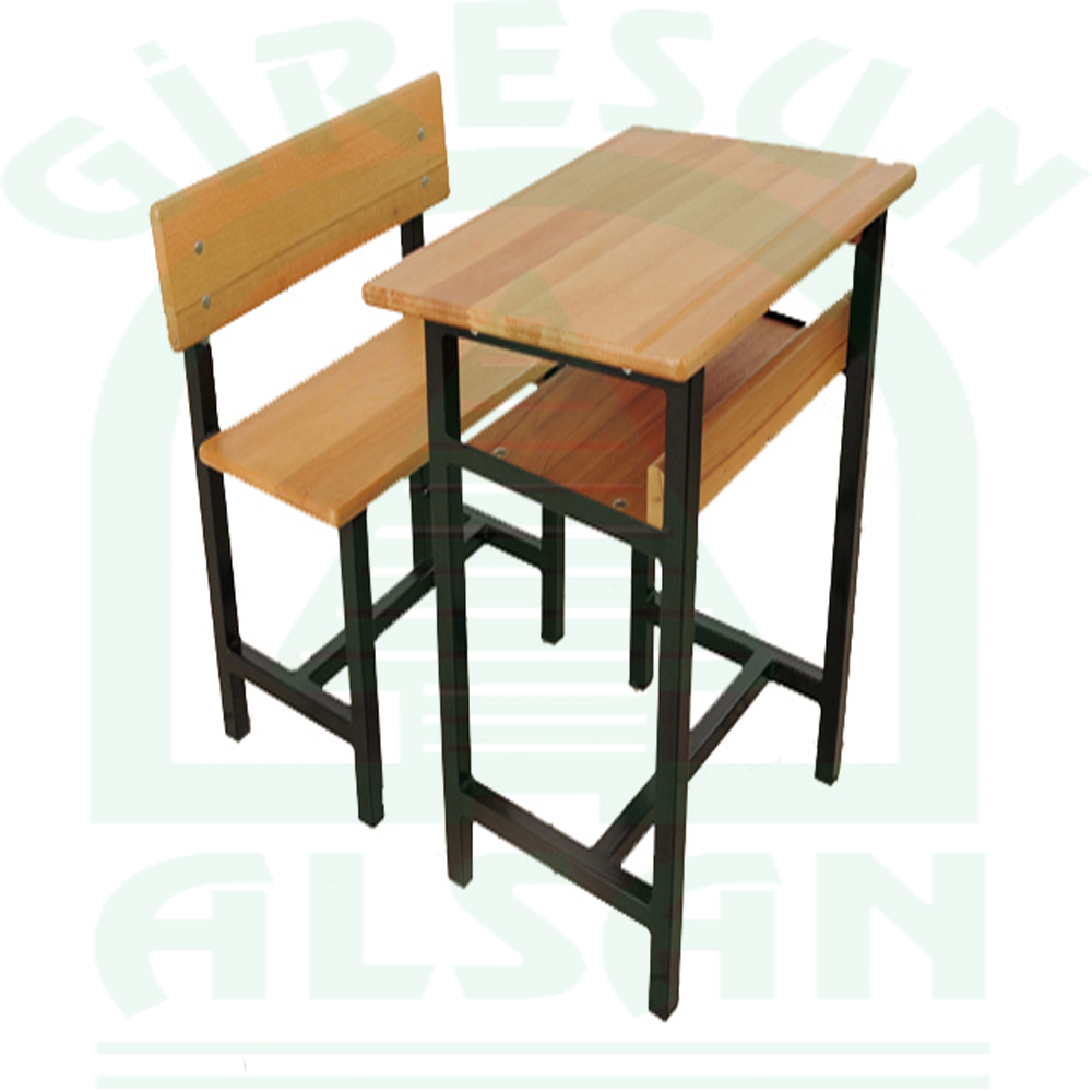 Single Classic Type Wooden School Desk