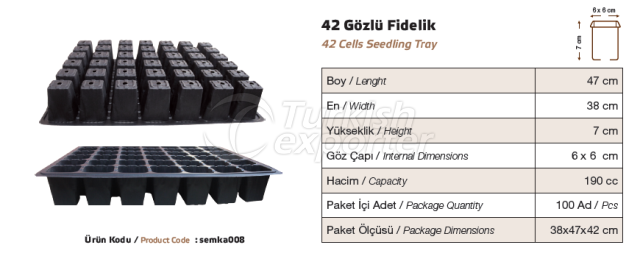 42 Cells Seeding Tray